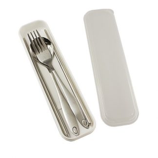 LSP0499 Chopstick with Fork & Spoon in Plastic Case