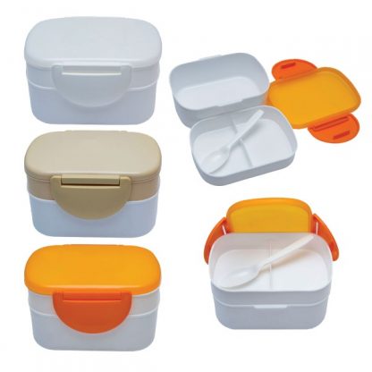 LSP0589 Two Tier Lunch Box with Spoon