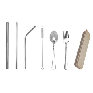 LSP0592 Stainless Steel Straw & Cutlery Set