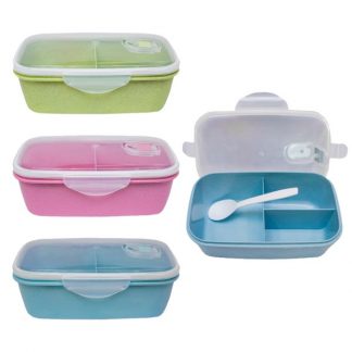 LSP0597 Wheat Fiber Lunch Box with Spoon