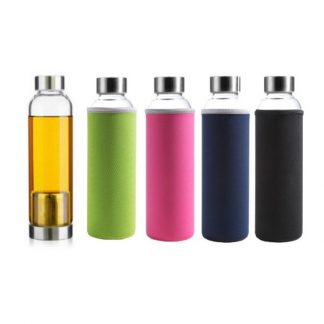 MGS0388 Glass Bottle with Tea Brewer - 380ml