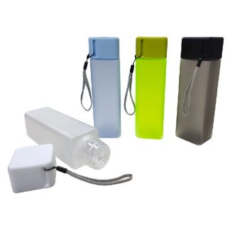 MGS0567 Square Frosted AS Water Bottle (BPA Free) - 450ml