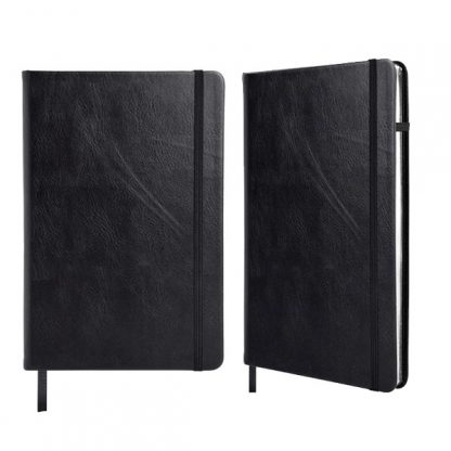 ORN0257 A5 Metallic Notebook - Black