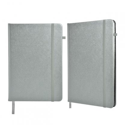 ORN0257 A5 Metallic Notebook - Silver