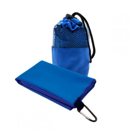 TWL0046 Microfibre Suede Sports Towel with Carabiner Hook