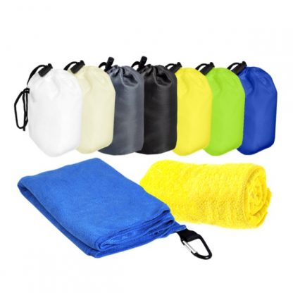 TWL0047 Microfibre Sports Towel with Carabiner Hook