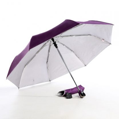 UMB0098 – 21″ Auto Open and Close Foldable UV Umbrella - Purple
