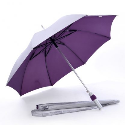 UMB0100 24″ Auto Open UV Long Umbrella - Purple