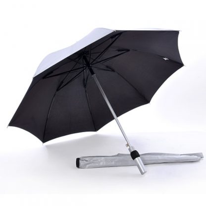 UMB0100 24″ Auto Open UV Long Umbrella - Black