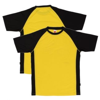 APP0093 Quick Dry Raglan T-shirt - Yellow/Black