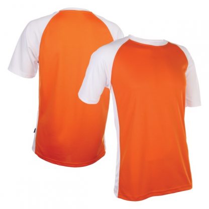 APP0093 Quick Dry Raglan T-shirt - Orange/White