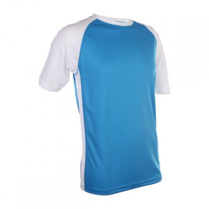 APP0093 Quick Dry Raglan T-shirt - Sea Blue/White