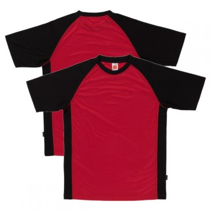 APP0093 Quick Dry Raglan T-shirt - Red/Black