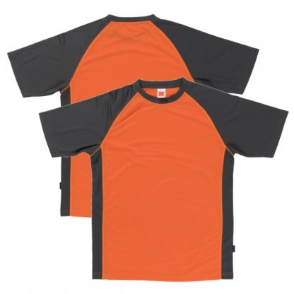 APP0093 Quick Dry Raglan T-shirt - Orange/Grey