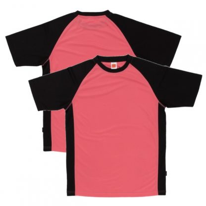 APP0093 Quick Dry Raglan T-shirt - Peach/Black/Black