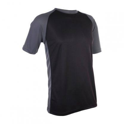 APP0093 Quick Dry Raglan T-shirt - Black/Dark Grey