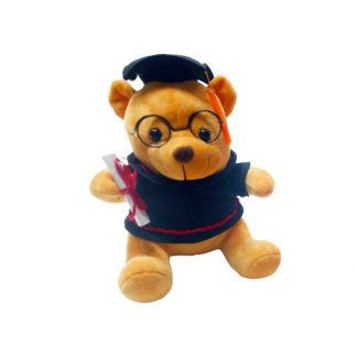 LSP0549 Brown Graduation Bear - 20cm Height