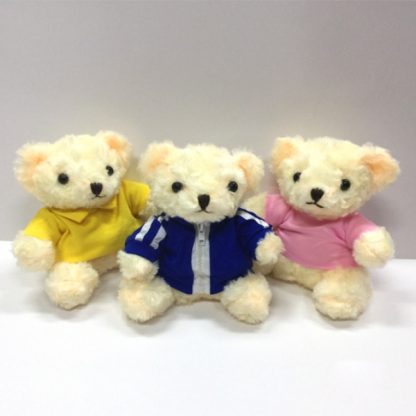 LSP0556 Light Brown Furry Teddy Bear - 17cm Height