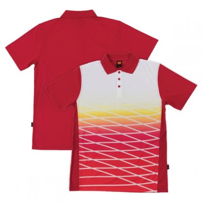 APP0129 Quick Dry Sublimation Printing Polo T-shirt - Red
