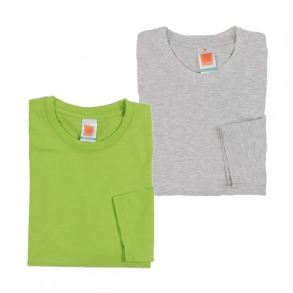 APP0131 Comfy Cotton Round Neck Long Sleeve Plain T-shirt