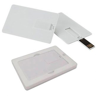 IT0532 White Credit Card USB Flash Drive – 8GB