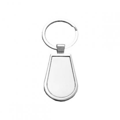 KEY0136 Water Drop Shape Metal Keychain