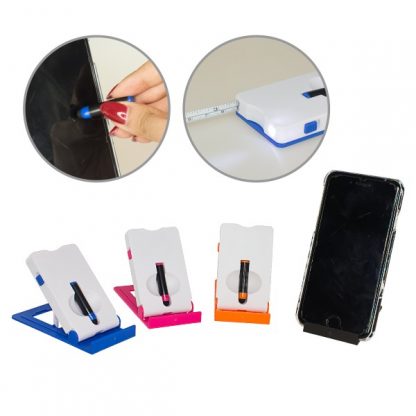 LSP0503 - 4 in 1 Phone Stand with Light Measuring Tape and i-Stylus
