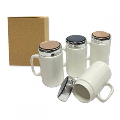 MGS0599 Porcelain Mug with Cover - 400ml