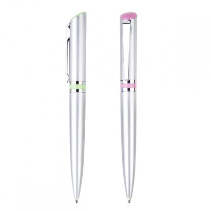 PEN0491 Silver Twist Ballpen