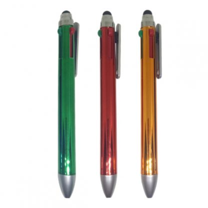 PEN0521 - 4 in 1 Metallic Pen with Stylus