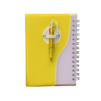 STA0668 Plastic Cover Notepad with Pen