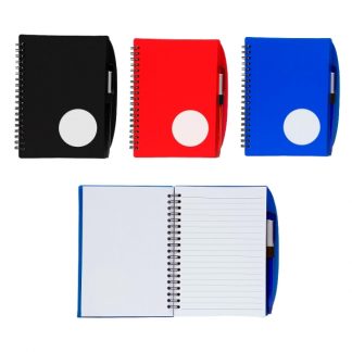 STA0679 Plastic Cover Notebook with Pen