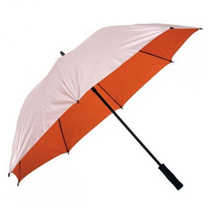 UMB0105 - 30" Silver Coated Umbrella with Straight Handle - Orange