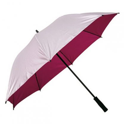 UMB0105 - 30" Silver Coated Umbrella with Straight Handle - Magenta
