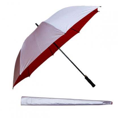 UMB0112 – 30″ Silver Coated Golf Umbrella with Straight Handle