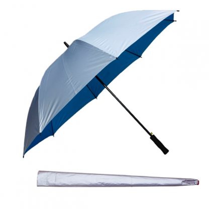UMB0112 – 30″ Silver Coated Golf Umbrella with Straight Handle