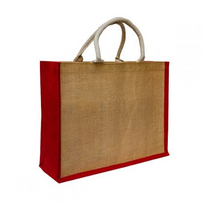 BG1040 Coloured Sided Jute Bag – Landscape