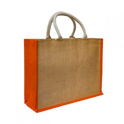 BG1040 Coloured Sided Jute Bag – Landscape