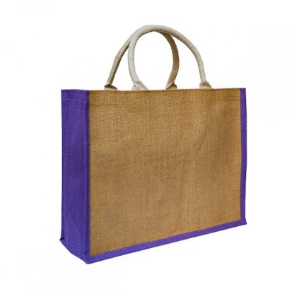 BG1040 Coloured Sided Jute Bag – Landscape