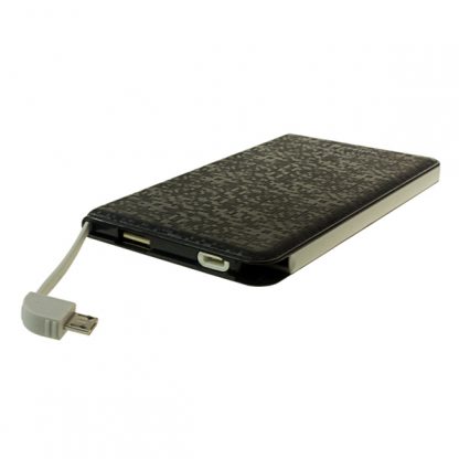 IT0462 Slim Powerbank with Built-in Micro USB Cable - 5000mAh