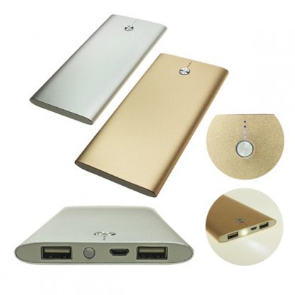 IT0472 Powerbank with 2 USB Ports & Flashlight - 10000mAh