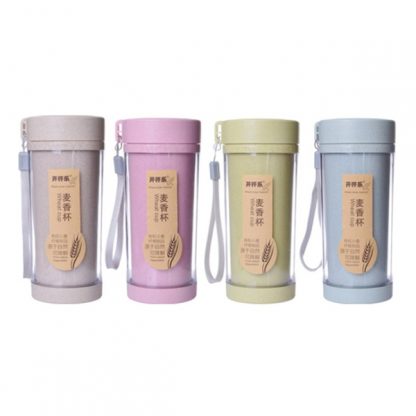 MGS0618 Eco Friendly Wheat Tumble with Strap - 420ml