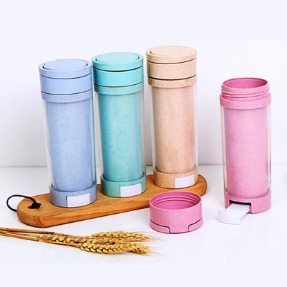 MGS0620 Eco Friendly Wheat Bottle with Phone Holder - 500ml