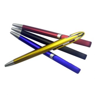 PEN0557 Metallic Plastic Pen with Black Ink