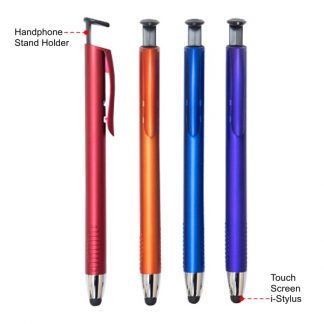 PEN0654 Ball Pen with i-Stylus & Handphone Stand Holder