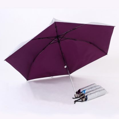 UMB0072 Rubber Handle Foldable Slim Umbrella