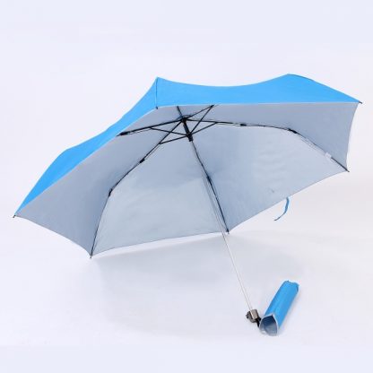 UMB0073 Rubber Handle Foldable Slim Umbrella