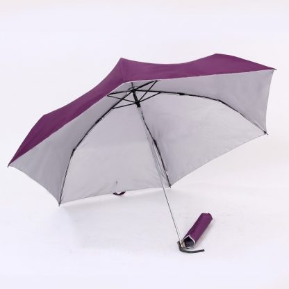 UMB0073 Rubber Handle Foldable Slim Umbrella