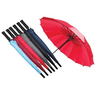 UMB0085 - Customised 16 Ribs Regular Solid Auto Open Umbrella