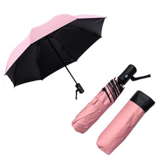 UMB0114 Black Coated Auto Open Foldable Umbrella